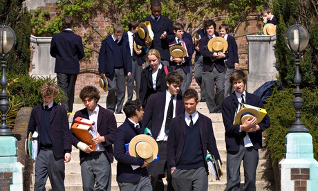 Schoolboys after lessons on the steps of Old School building Harrow School Harrow on the Hill