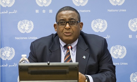 Omar Abdirashid Ali Sharmarke has been in office since December 2014