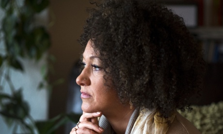 Rachel Dolezal poses for a photo in her Spokane, Washington, home.