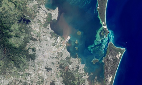 Plume in Moreton Bay, Australia