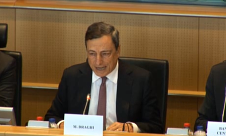 Draghi at the European Parliament