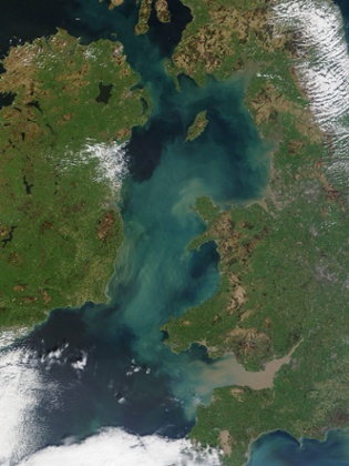 Sediment in the Irish Sea