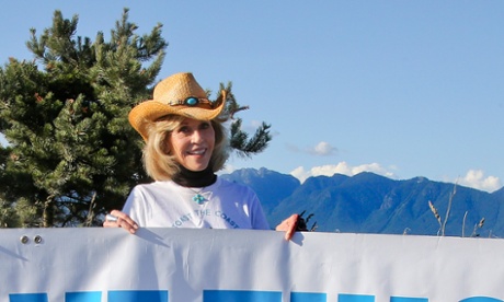 The actress and activist Jane Fonda was in Vancouver for ‘Toast the Coast’ to protest plans by Shell Gas to build oil pipelines 