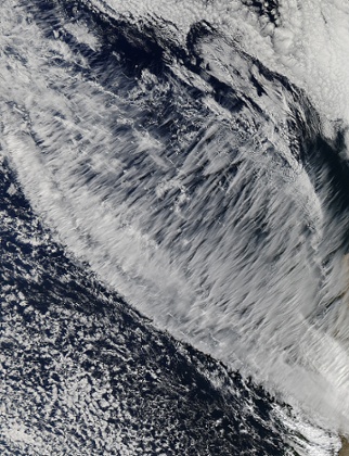 Cirrus Clouds off the Coast of Chile