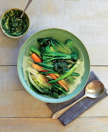 Yotam Ottolenghi's garlicky summer broth