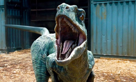 A velociraptor from Jurassic World.