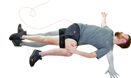 The twist is good for loosening stiff back muscles. All photographs: Graham Turner for the Guardian