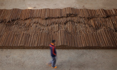 A detail form Straight, 2008-12, by Ai Weiwei