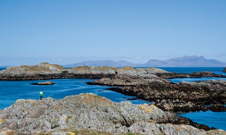 Searching for whales off the Isle of Mull.