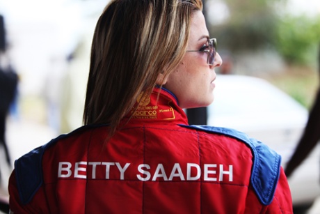 Palestinian racing driver Betty Saadeh