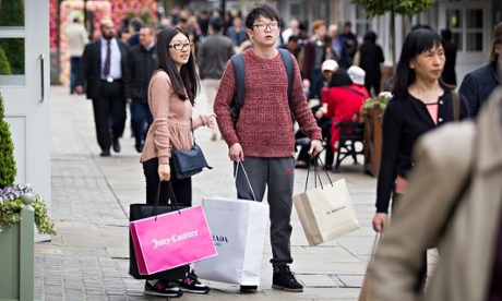 Bicester’s designer shopping outlet is particularly popular with Chinese tourists.