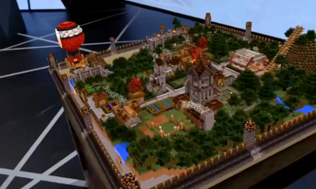 Minecraft at the Xbox briefing