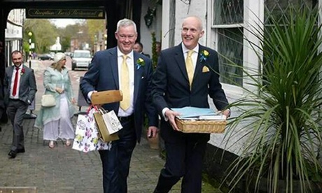 Jeremy Pemberton (left) and Laurence Cunnington were married in 2014.