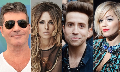 Simon Cowell, Cheryl. Grimmy and Rita Ora. Oh, dear.