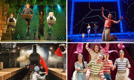 London shows in Kids Week: (clockwise from top left) Matilda, The Curious Incident of the Dog in the Night-time, Hetty Feature, The Railway Children.