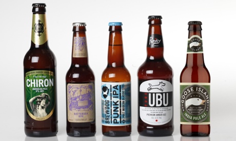 Thornbridge Chiron American Pale Ale; Battersea Rye; Brewdog Punk IPA; Purity UBU; Goose Island IPA.