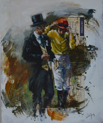 A painting from the current Hubert de Watigrant exhibition at the Osborne Studio gallery.