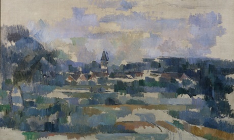 detail from Turning Road (Route Tournante), c1905, by Paul Cézanne