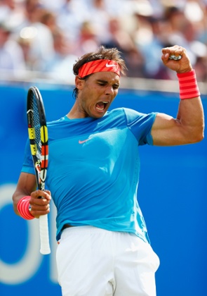 Nadal is rather chuffed to be back on level terms.