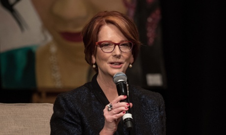 Julia Gillard in London this month.