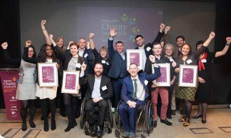 The winners of the Guardian Charity Awards 2014.