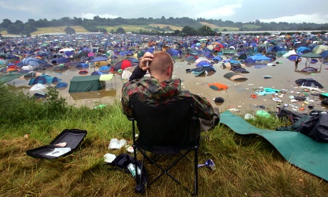 Glastonbury camping