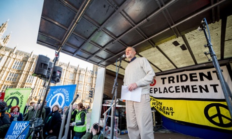 At a mass march against Trident