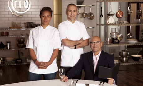 Roux with Monica Galetti and Gregg Wallace on Masterchef: The Professionals.
