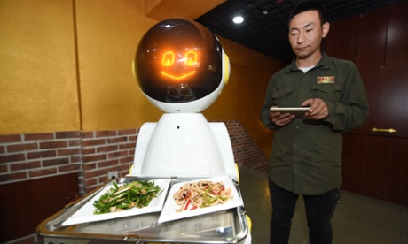 This robot waiter in China would have done well to serve up a trickier away run for Brendan.