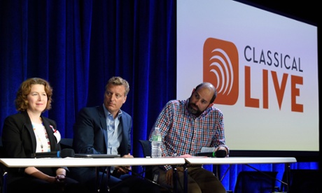 Jessica Lustig, and co-director of Classical Live, with   Jeffrey Vanderveen of Opus3 Artists and Ted Kartzman of Google Play