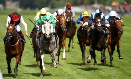 Free Eagle ridden by jockey Pat Smullen (left) comes home to win the Prince Of Wales's Stakes ahead of The Grey Gatsby.