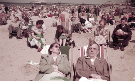 Southend beach, July 1953.