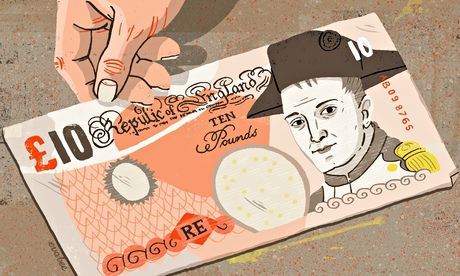 Napoleon on £10 note illustration by Eva Bee