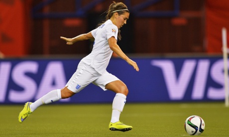 Fara Williams steps up to double England's lead as she scores her penalty goal.