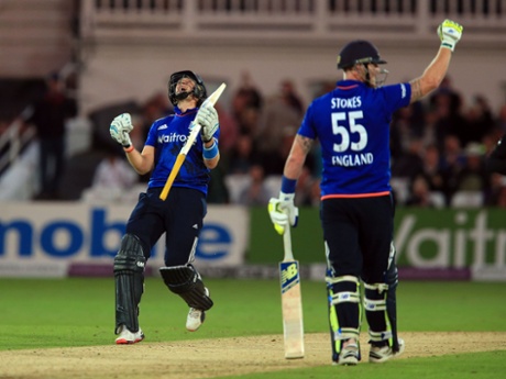 And here's a close-up of Root celebrates hitting the winning runs.