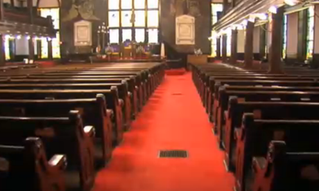 Interior of the Emanuel AME Church, Charleston.
