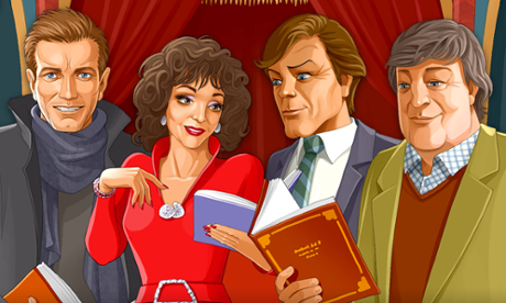 The GivingTales app's narrators in illustrated form.