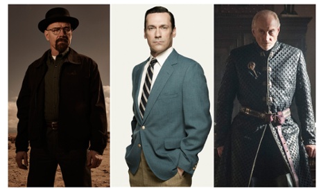 Breaking Bad’s Walter White (Bryan Cranston), Mad Men’s Don Draper (Jon Hamm) and Tywin Lannister (Charles Dance) in Game of Thrones