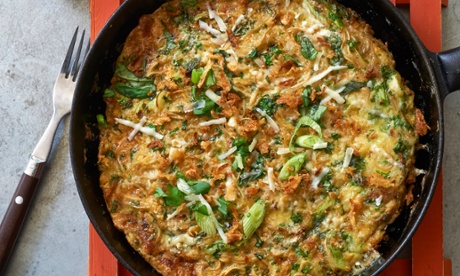 The winning recipe this week is Bobby Ananta's noodley omelette, AKA martabak mie.