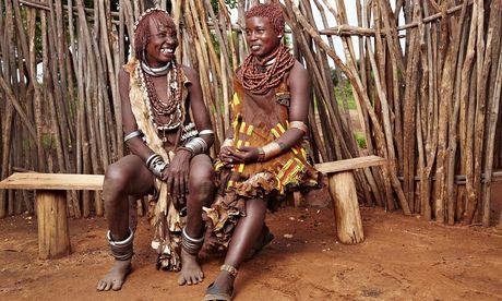 Wedding plans … Dami (right) with mother-in-law-to-be Kerri Bodo in The Tribe. Photograph: Marc Shou