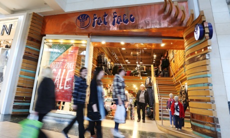 The Fat Face store at Bluewater shopping centre, in Dartford, Kent.