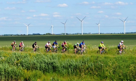 The route of the Tour offered precious little shelter from the winds.