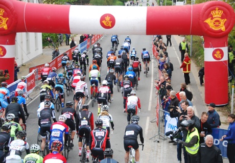 UWCT contestants at the Copenhagen Gran Fondo.