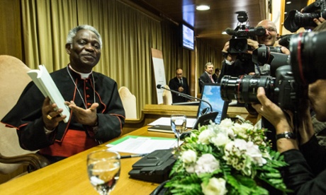 Cardinal Peter Kodwo Appiah Turkson during the official Presentation of Pope Francis Encyclical letter 
