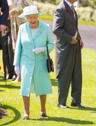 Queen Elizabeth II enjoying the lols at Ladies’ Day at Ascot.