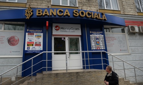 A Banca Sociala branch in Chisinau city, Moldova.