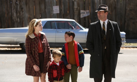Don Draper and his children in Mad Men
