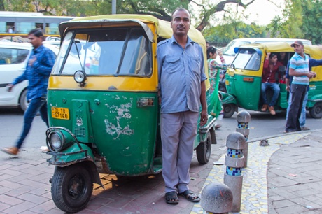 Autorickshaw driver Nand Lal.