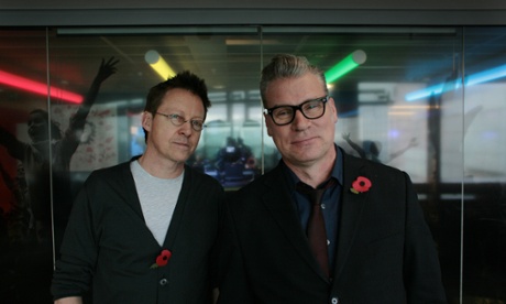 Simon Mayo (left) and Mark Kermode at BBC New Broadcasting House