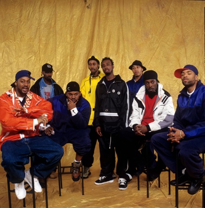 Wu-Tang Clan: from left, Ghostface Killah, Masta Killa, Raekwon, RZA, Ol’ Dirty Bastard, GZA, U-God and Method Man in New York, 1997.